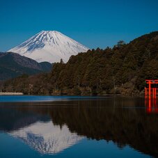Lac Ashi avec le Mont Fuji