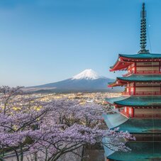 Le mont Fuji et la pagode Chureito