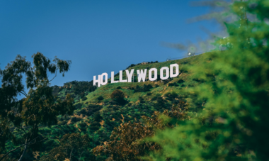 Hollywood Sign Vue sur le panneau Hollywood