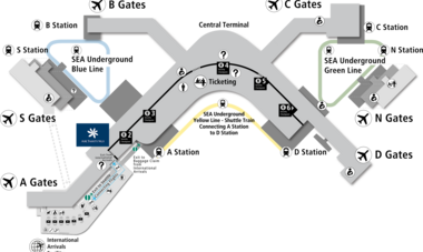 Airport Map SEA Airport Map SEA
