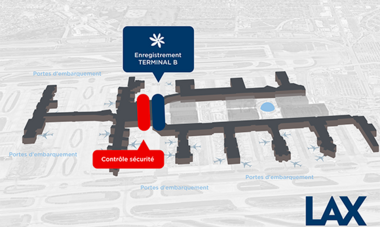 Carte aéroport 3D - LAX