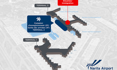 Carte aéroport 3D - NRT Japon