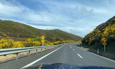 Route entre Taupo et Napier