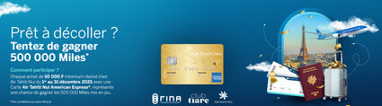 Tentez de gagner 500 000 miles